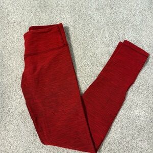 Red Lululemon Leggings